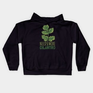 Vintage Green Cilantro Kids Hoodie